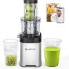 Amazon:$59.99 ($119.99)AMZCHEF Cold Press Juicer, Juicer Machines - 3.1'' Large Feed Chute for Whole Fruits & Vegetables, Stainless Steel Slow Masticating Juicer Easy to Clean, Large Auger, Double Strainers, Silver