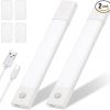Amazon : $4.99 ($9.99)  ZZENRYSAM Motion Sensor LED Closet Lights, Under Cabinet Lights, Battery Operated Cabinet Lighting, USB Rechargeable Magnetic Wireless Under Counter Lights for Kitchen, Stairs, Hallway(Type A, 2 Pack)