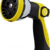 Amazon:$4.95 ($25.00)ALMA Garden Hose Nozzle Sprayer with THUMB CONTROL ON OFF VALVE - 10 Spray Pattern Garden Hose Sprayer Nozzle - Perfect Water Hose Nozzle for Outdoor - Hose Head Attachment Gun Handle Nozzles Yellow