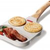 Amazon: $8.99 ($18.99) Egg Frying Pan Breakfast Pan - Nonstick Divided Pan, Versatile Fried Egg Pan, Pancake Pan for Breakfast, Gas Stove & Induction Compatible, PFOA PFOS APEO Free, Easy to Clean,Beige