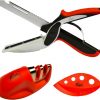 Amazon : $4.90 ($7.49) Food Cutter 6 in 1 - Food Chopper - Vegetable cutter - Fun Cooking Gadget - Food Cutter Kitchen Scissors - Food Shears - Kitchen Knife with Cutting Board - Knife Sharpener and Herb Stripper
