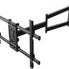 Amazon : $43.99 ($99.99)  FORGING MOUNT Corner TV Wall Mount Long Arm TV Mount Bracket for 32''-75'' TVs-Easy to Install Single Stud Design- 33'' of Smooth Extension Plus Swivel,Tilt,Max VESA 600X400mm,Holds 100lbs