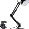 Amazon : $16.14 ($26.99)  TORCHSTAR Metal Desk Lamp with Clamp, Swing Arm , Architect Adjustable Gooseneck Table Lamp, Clip Desk Lights for Home Office, Work, Study, Reading, E26 Base, Multi-Joint, Black