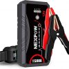 Amazon : $32.49 ($79.99) NEXPOW Car Jump Starter Car Battery Jump Starter Pack 1500A Peak Q10S for Up to 7.0L Gas and 5.5L Diesel Engine12V Auto Battery Booster,Jumper Cables Portable Lithium Jump Box with LED Light/USB QC3.0