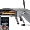 Amazon :$89.99 ($114.67)Deco Chef Outdoor Gas Pizza Oven, Portable Collapsible Design, Hassle-Free Self-Rotating Baking Stone, Accessories, Stainless Steel