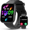 Amazon : $9.79 ($39.99)  Kumi Smart Watch for Men, 1.96'' Smartwatch for Android iOS (Answer/Make Call), Heart Rate, SpO2 and Sleep Tracker, Voice Assistant, Fitness Activity Trackers, 100+ Sport Modes, IP68 Waterproof, Black