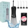 Amazon : $27.99 ($69.99)  Visual Water Dental Flosser Teeth Pick 350ml Water Flosser with Camera Cordless Portable Electric Rechargeable IPX7 Waterproof Oral Irrigator for Travel Household(Black)