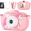 Amazon : $12.09 ($28.59)  Kids Camera Toys for Ages 3 4 5 6 7 8 9 Girls, 48MP Dual Lens Toddler Camera Kids Digital Camera Christmas Birthday Gift for Kids, Kids Video Camera Selfie Camera with 32G SD Card, Silicone Cover
