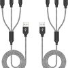 Amazon : $3.99 ($7.99) Multi Charging Cable, (2 Pack 4FT) Multi USB Charger Cable 3 in 1 Charging Cable Nylon Braided Universal USB Charging Cord with Type-C, Micro USB,IP Port for Most Cell Phones & Pads