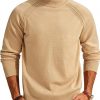 Amazon: $12.49 ($24.99) Men Sweaters Mockneck Turtlenecks Raglan Sleeve Pullover Sweater