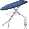 Amazon : $27.99 ($62.99)  VEVOR Ironing Board with Bottom Storage Tray, Thickened 4 Layers Iron Board with Heat Resistant Cover and 100% Cotton Cover, 10 Adjustable Heights Ironing Board for Home Laundry Room Use (Size 55x15)