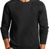 Amazon: $10.34 ($26.99) Mens Crewneck Pullover Sweater Casual Waffle Knit Stretch Sweaters Raglan Sleeve Knitwear