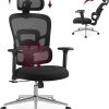 Amazon : $89.99 ($139.99)  VASAGLE Ergonomic Office Chair, High Back Desk Chair, Mesh Computer Chair with Height Adjustable Lumbar Support, Adjustable 3D Headrest and Armrests, for Home Office, Ink Black UOBN070B21
