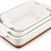 Amazon:  $29.99 ($59.99) Casserole Dishes for Oven, Ceramic Baking Dishes Set of 3, Baking Pan Casserole Dish Set