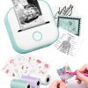 Amazon : $17.19 ($42.99)  Mini Printer - Sticker Printer T02 Portable Thermal Printer Inkless Sticker Maker Machine Pocket Bluetooth Receipt Printers Phone Printer for Learning, Study Notes, Anatomical Diagram, Photos, Journal