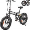 Amazon : $514.99 ($1029.99)  IVETA Electric Bike for Adults - Foldable 20 x 4.0 Fat Tire Electric Bicycle 500W Brushless Motor,Removable Battery Up to 24Mph,7 Speed Lockable Suspension Fork with Colorful Display