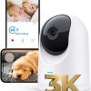 Amazon : $14.99 ($49.99)  ANMEATE Indoor Cameras for Home Security - 3K 5MP Pan/Tilt Baby Monitor/Pet Camera/Home Security Cameras with Phone App, Night Vision, Motion Detection, 2-Way Audio, Cloud & SD Card Storage