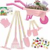 Amazon: $23.99 ($39.99) Kids Gardening Tools Outdoor Toys Set Backyard Play w/ Wheelbarrow Educational