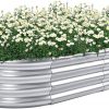 Amazon : $19.49 ($38.99)  Galvanized Raised Garden Bed Outdoor Planter Box Oval for Home Garden, 4x2x1ft Metal Raised Garden Bed Planting Vegetables Flowers etc.…