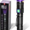 Amazon:$7.49 ($14.99)DARKBEAM UV 395nm Flashlight USB Rechargeable, Wood's lamp Black Light, Handheld Ultraviolet LED Portable with Clip, Resin Curing/Spot Scorpions/Fluorescer/Detector for Pet Dog Urine