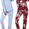 Amazon: $17.09 ($37.99) Womens 2 Pack Pajama Set Long Sleeve Pajamas Top and Pants V Neck Pjs Set Soft Sleepwear