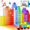 Amazon: $19.99 ($49.99) Magnetic Tiles – 104 Pieces Magnetic Blocks for Kids, Magnet Tiles Building Blocks Set with 2 Cars