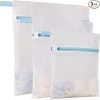 Amazon : $2.97 ($10.99)  Polecasa Lead-free Premium Soft Fine Mesh Laundry Bags with Sturdy Zipper for Delicates - 3 Pack Durable Laundry Wash Bags - Protect Clothes in Washing Machine - 1 Large, 1 Medium, 1 Small