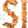 Amazon: $6.99 ($16.99) 11.8FT Fall Decor, 2 Pack Fall Garland for Mantle, Fall Decorations for Home