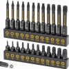 Amazon : $8.99 ($16.99)  Amartisan Torx Bit Set, 24-Piece S2 Steel, 1'' & 2.3'' Long T5 - T40, Security, Tamper Resistant Fastener Drive Bit