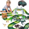 Amazon: $14.38 ($28.77) 288 PCS Dinosaur Race Car Track Toys, Flexible Dinosaur Track Toy Set