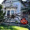 Amazon : $20.79 ($25.99)   200'' Halloween Spider Web + 59'' Giant Spider Decorations Fake Spider with Triangular Huge Spider Web for Indoor Outdoor Halloween Decorations Yard Home Costumes Parties Haunted House Décor