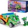 Amazon : $9.74 ($17.99)  Paw Patrol: The Mighty Movie, Toy Garbage Truck Recycler with Rocky Mighty Pups Action Figure, Lights and Sounds, Kids Toys for Boys & Girls 3+