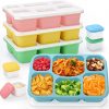 Amazon: $9.99 ($19.99) 4pk Bento Lunch Box Snack Containers, Reusable Meal Prep Lunchable Containers