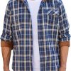 Amazon: $7.99 ($29.99) Mens Plaid Shirt Jacket Button Down Long Sleeve Shirts Western Work Shirts