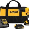 Amazon : $99.00 ($179.00)  DEWALT 20V Max Cordless Drill/Driver Kit, Includes 2 Batteries and Charger (DCD771C2)