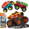 Amazon: $4.50 ($14.99) 3Pk Monster Truck Toys Trucks for Boys and Girls, Diecast Toy Cars Pull Back
