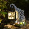 Amazon: $19.99 ($39.99) Elephant Garden Decor-Solar Outdoor Statues with Lantern – Elephant with 6 LED for Patio