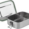Amazon:$13.04 ($20.32)Arora Stainless Steel Bento Lunch Box - 1100ml w/Divider, 2 Compartments, Eco & Recyclable Food Container, Leakproof & Dishwasher Safe, BPA Free, On-the-Go Eating Design for Adults & Teens