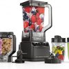 Amazon:$129.99 ($199.99)Ninja Blender, Kitchen System for-Smoothie, Frozen, Extract, Chop & Dough, Pitcher, 8-cup Food Processor Bowl, Smoothie Cup, Ninja Total Crushing, 1200 Watt, BPA Free, Dark Grey, BR601AMZ