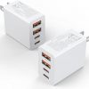 Amazon  :$14.47 ($18.99)2Pack USB C Charger Block, 40W Fast USB C Wall Charger 4-Port PD Power Adapter + QC Wall Plug Multiport Type C Charging Block Cube for iPhone 16 15 14 Pro Max XR XS 8 7, iPad, Galaxy, Tablet - White