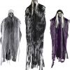 Amazon:$14.99 ($29.99)Moonflor Skeletons Halloween Decorations, 3 Packs Hanging Ghosts Halloween Decor Halloween Decorations Indoor, Hanging Grim Reaper Flying Ghost Halloween Outdoor Decorations for Haunted House