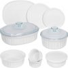 Amazon:$35.80 ($49.99)CorningWare French White 12-Pc Ceramic Bakeware Set with Lids, Chip and Crack Resistant Stoneware Baking Dish, Microwave, Dishwasher, Oven, Freezer and Fridge Safe