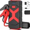 Amazon :$27.72 ($42.00)BooKoo Jump Starter 2000A Peak, Car Battery Jump Starter Portable,12V Jump Start Battery Pack(up to 8.0L Gas/6.5L Diesel Engine), 74Wh Portable Car Jump Starter with Wall Charger/USB Cable/LED Light