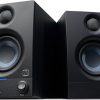 Amazon:$98.99 ($149.99)PreSonus Eris 3.5 Studio Monitors, Pair — Powered, Active Monitor Speakers for Near Field Music Production, Desktop Computer, Hi-Fi Audio