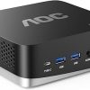 Amazon:$299.15 ($499.00)AOC AM16 Mini PC, Mini PC AMD Ryzen 7 5700U(8 Core 16 Threads, up to 4.3GHz) 32GB DDR4 512GB NVMe SSD Mini Computer | 4K Triple Display/BT5.2/Wi-Fi 6