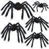 Amazon:$11.99 ($19.99)Dazzle Bright 5Pcs Halloween Spiders Decorations, Realistic Giant Spiders Set, Hairy Plush Black Large Spider for Outdoor Indoor Prop Yard Lawn Decor (50'', 35'', 30'', 20'', 20'')