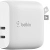 Amazon : $13.79 ($29.99) Belkin 40W Dual Port USB-C Wall Charger, USB Type C Charger Fast Charging for iPhone 16, 16 Plus, 16 Pro, 16 Pro Max, 15, 15 Pro, 15 Pro Max, iPhone 14 Series, Galaxy S24 Ultra, iPad, AirPods & More