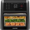 Amazon : $119.99 ($149.99)  Chefman 12-Quart 6-in-1 Air Fryer Oven with Digital Timer, Touchscreen, and 12 Presets - Family Size Countertop Convection Oven, Dishwasher-Safe Parts
