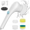 Amazon: $8.99 ($26.99) Electric Cleaning Brush Scrub Brush,Portable Scrub Brush with 5 Brush Heads