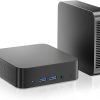 Amazon : $159.99 ($199.00)  Mini PC N100 16GB RAM 512GB SSD 12th Gen Alder Lake 4Cores 4Threads 3.4GHz Max, 2X Type-c Desktop Tiny Computer Support 4K Triple Display/Win 11 Pro/WiFi 5/BT 4.2/Auto Power On/4x USB